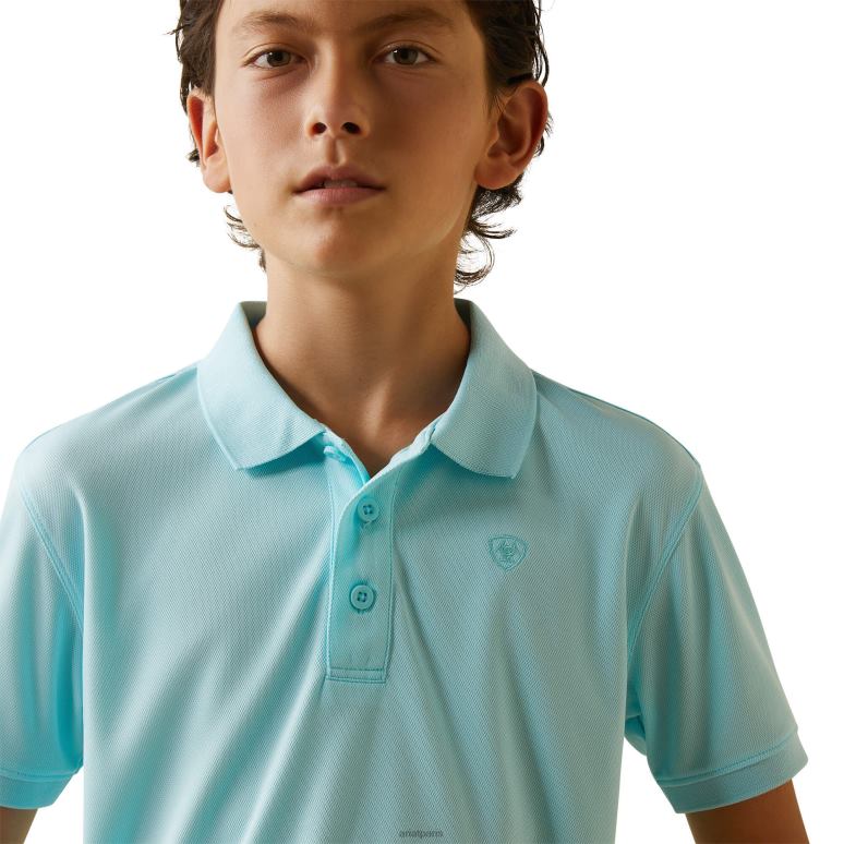 RJ66P4027 polo tek Ariat vêtements tanger turquoise enfants