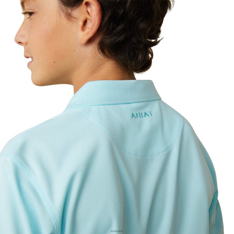 RJ66P4027 polo tek Ariat vêtements tanger turquoise enfants