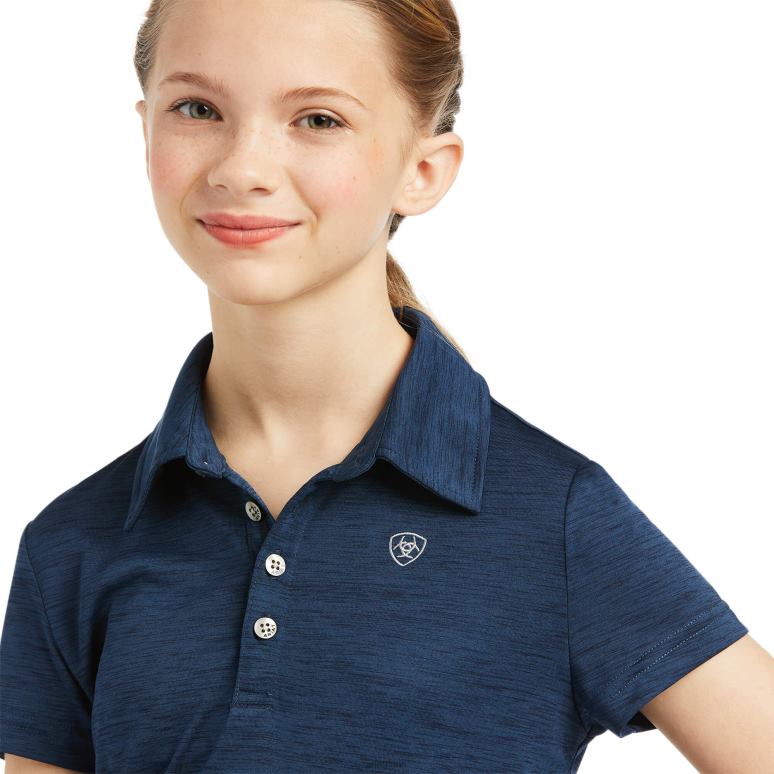 RJ66P4029 polo lagune Ariat vêtements marine enfants