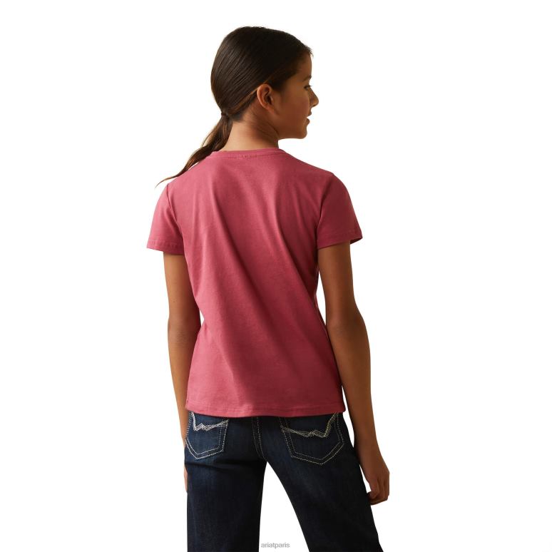 RJ66P4055 tee-shirt de biens durables Ariat vêtements terre rouge enfants