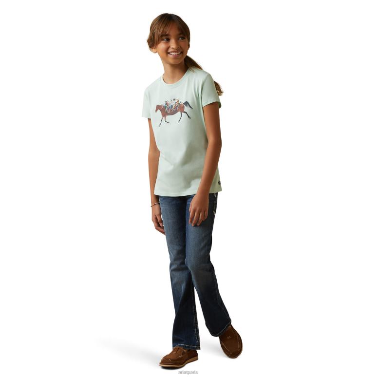 RJ66P4057 t-shirt harmonie Ariat vêtements mousse aquatique enfants