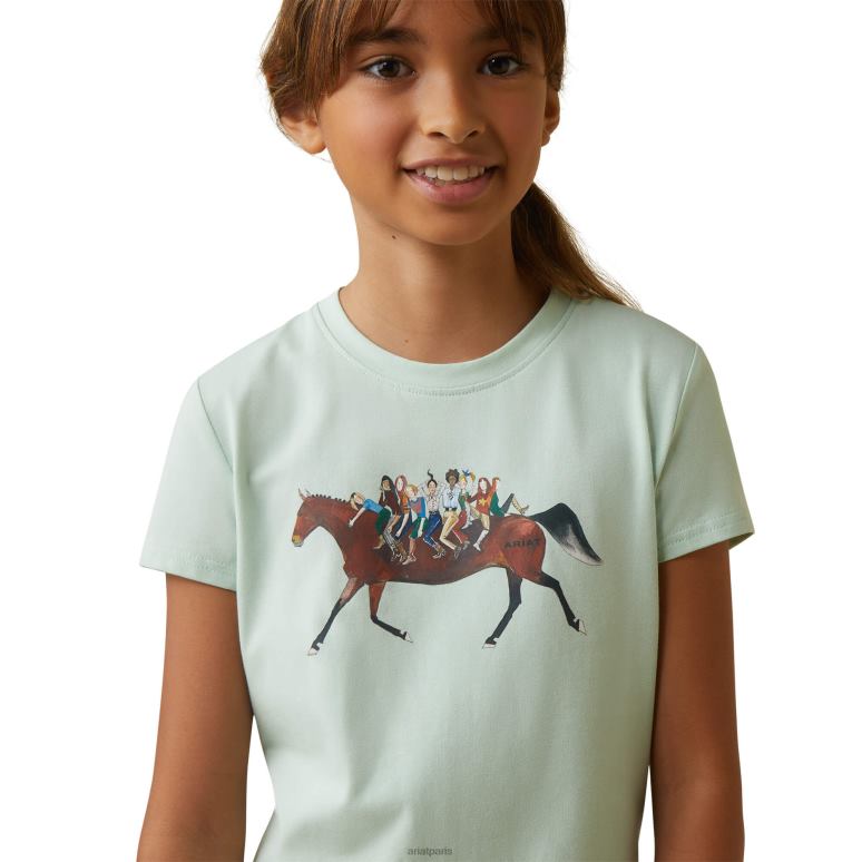 RJ66P4057 t-shirt harmonie Ariat vêtements mousse aquatique enfants