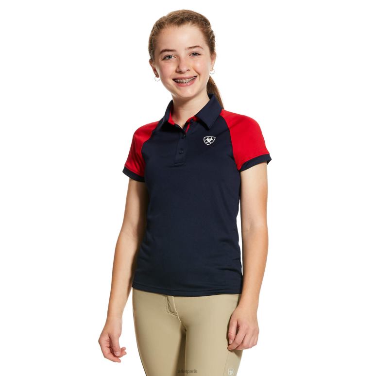 RJ66P4058 polo équipe 3.0 Ariat vêtements marine enfants