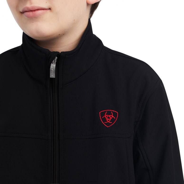 RJ66P4123 nouvelle veste de marque softshell équipe Ariat vêtements Mexique noir enfants