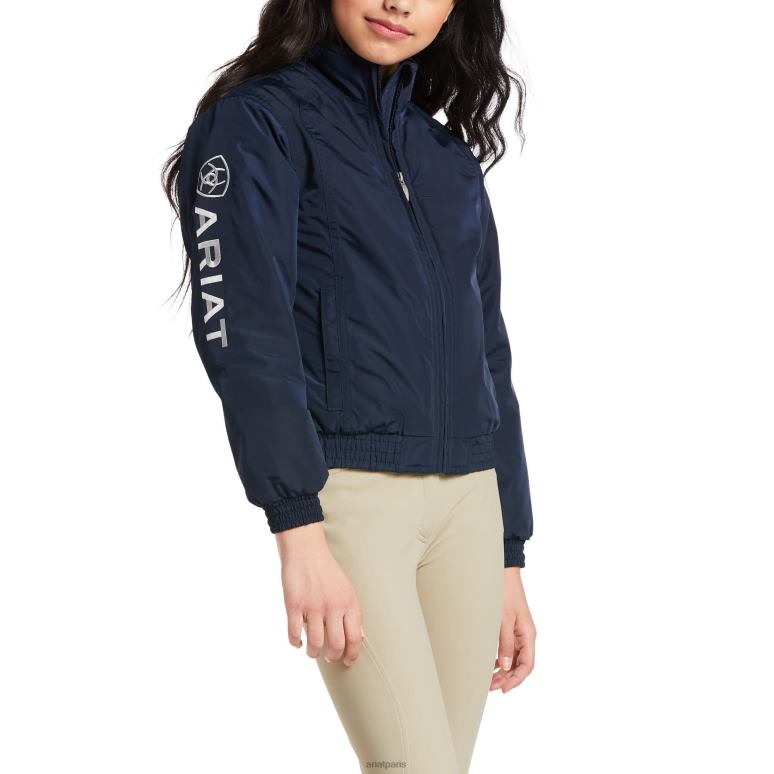 RJ66P4135 veste isolante stable Ariat vêtements marine enfants