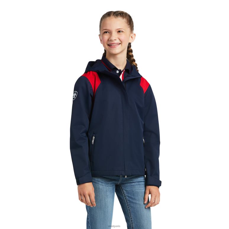 RJ66P4139 veste imperméable spectateur Ariat vêtements équipe enfants