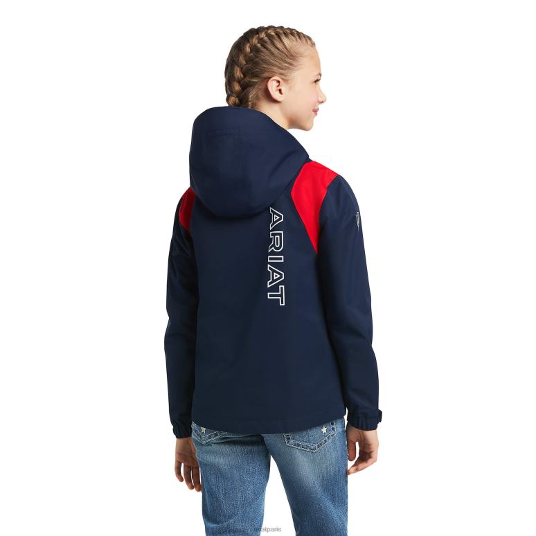 RJ66P4139 veste imperméable spectateur Ariat vêtements équipe enfants