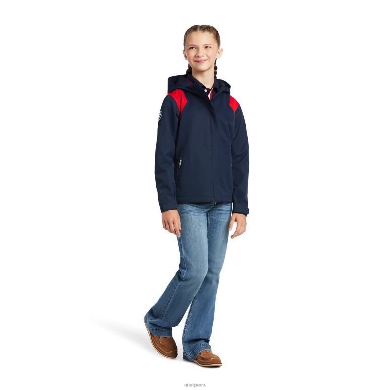 RJ66P4139 veste imperméable spectateur Ariat vêtements équipe enfants
