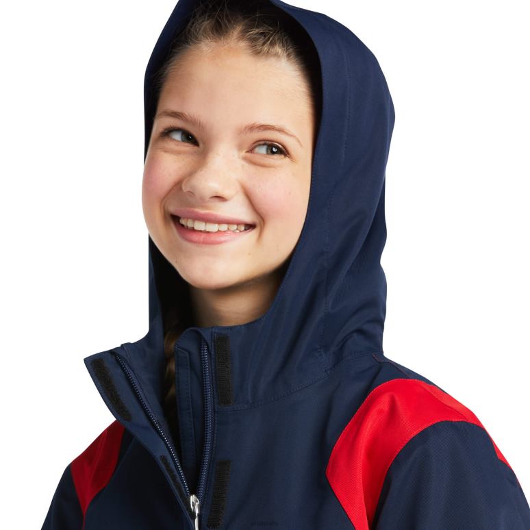 RJ66P4139 veste imperméable spectateur Ariat vêtements équipe enfants