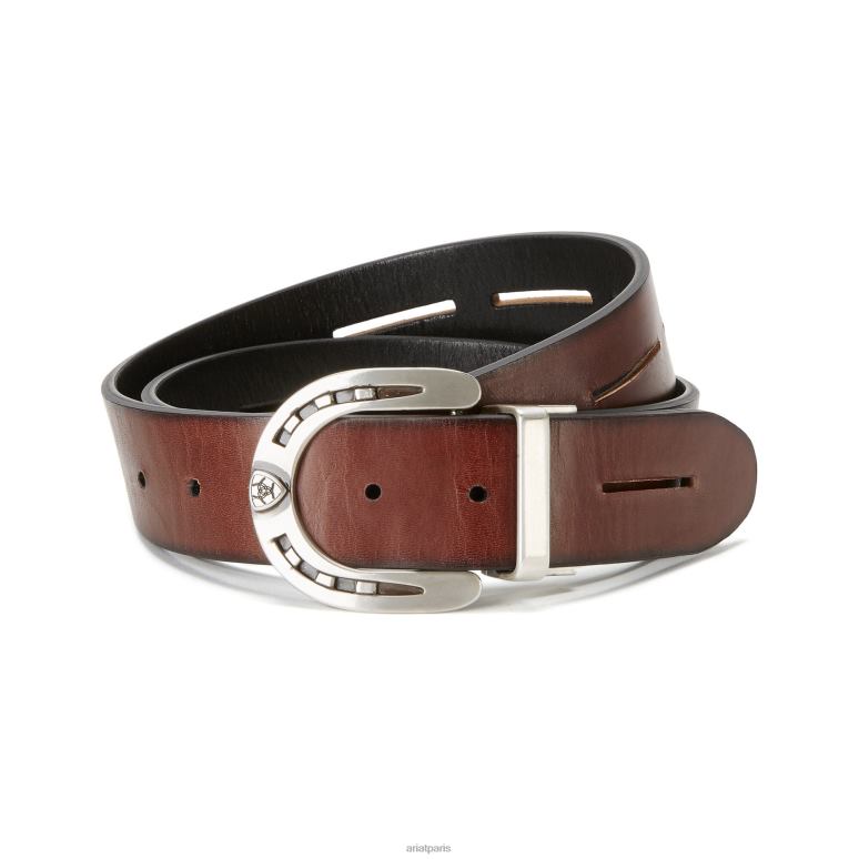RJ66P3745 ceinture réversible royale Ariat accessoires noir marron femmes