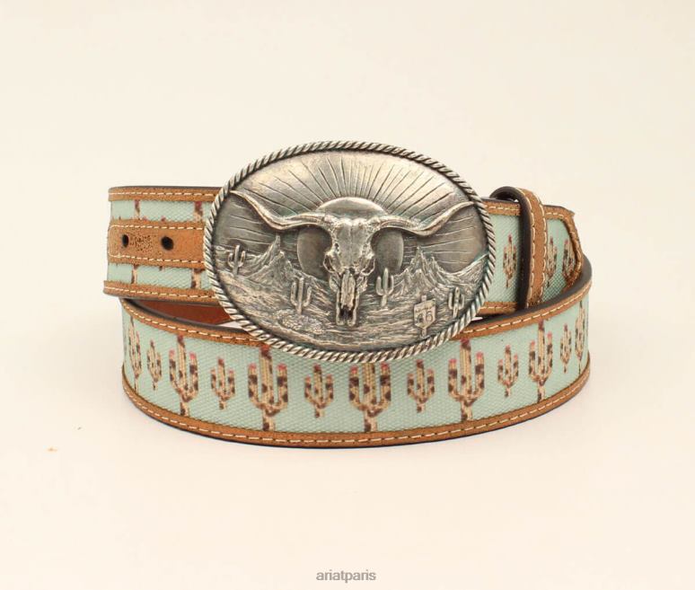 RJ66P3750 ceinture de cactus cruiser Ariat accessoires turquoise femmes