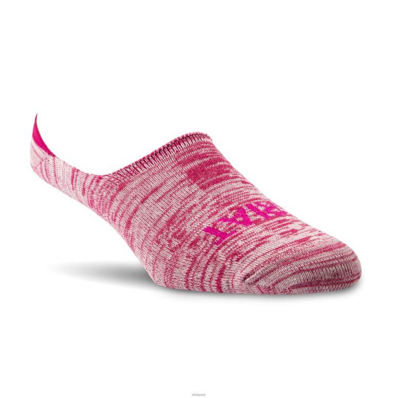 RJ66P3813 lot de 4 paires de chaussettes no slip no show Ariat accessoires arc en ciel chiné femmes