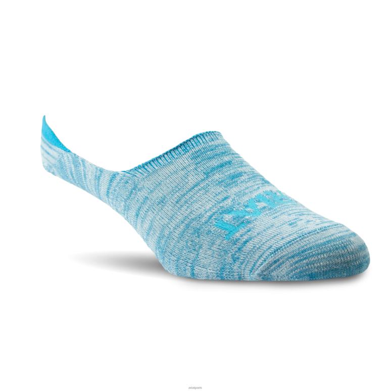 RJ66P3813 lot de 4 paires de chaussettes no slip no show Ariat accessoires arc en ciel chiné femmes