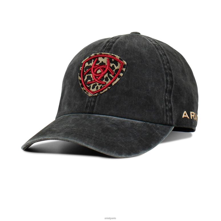 RJ66P3764 casquette à logo bouclier Ariat accessoires noir femmes