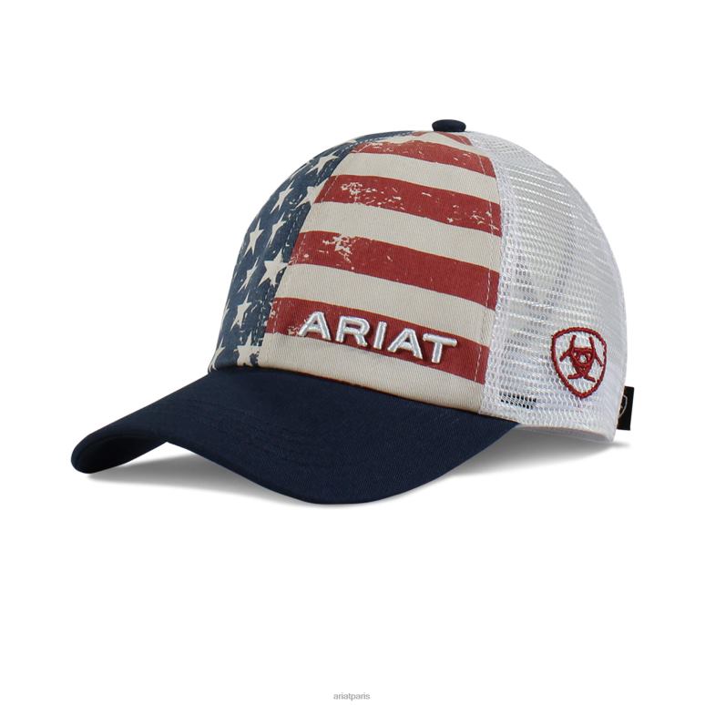 RJ66P3766 casquette à imprimé drapeau Ariat accessoires multi femmes