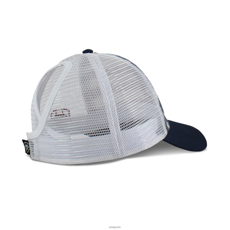 RJ66P3766 casquette à imprimé drapeau Ariat accessoires multi femmes