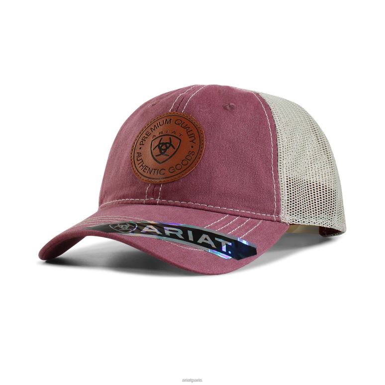 RJ66P3768 casquette à patch logo rond Ariat accessoires rose femmes