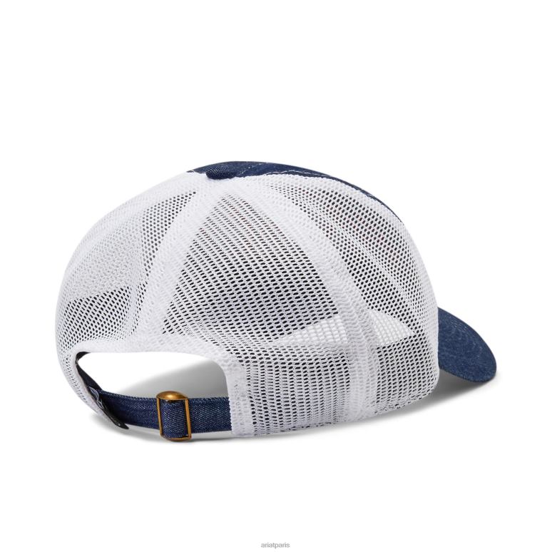 RJ66P3777 casquette de bouclier de script Ariat accessoires bleu femmes