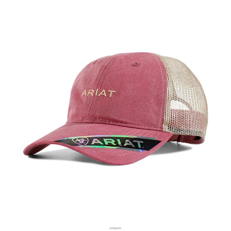 RJ66P3780 casquette à petit logo Ariat accessoires Bourgogne femmes