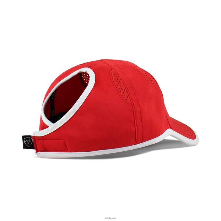 RJ66P3787 casquette à logo décalé Ariat accessoires rouge femmes