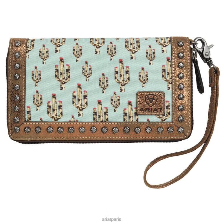 RJ66P3725 portefeuille pochette cruiser Ariat accessoires turquoise femmes