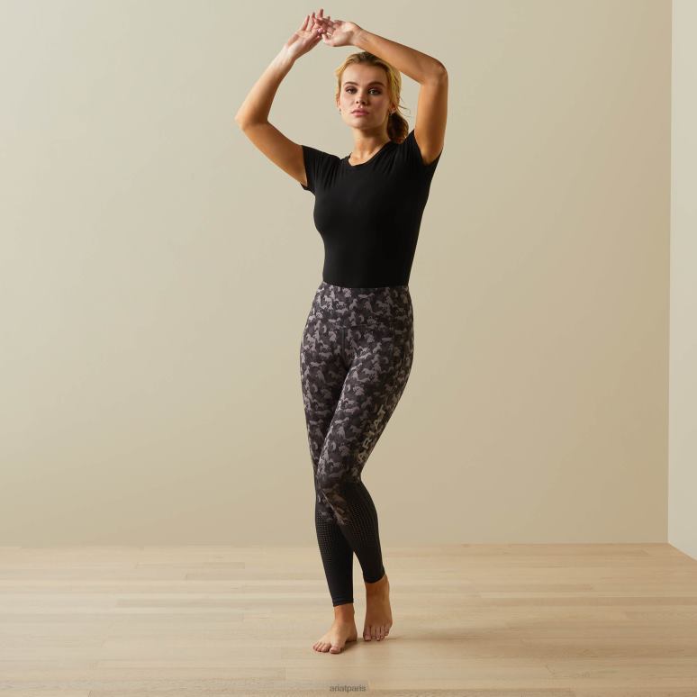 RJ66P2630 eos genouillère serrée Ariat bas cheval camouflage périscope femmes