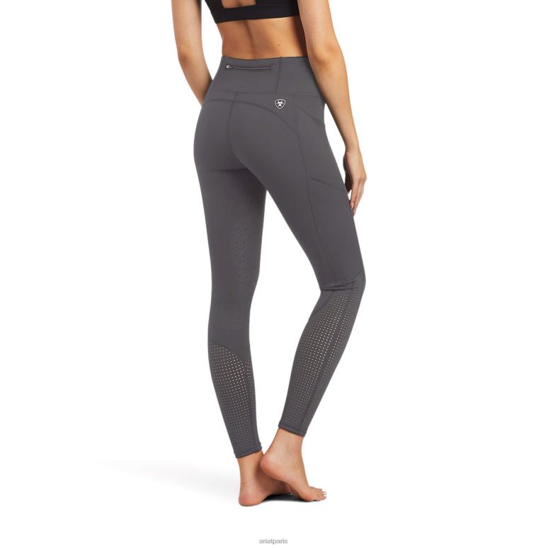 RJ66P2631 eos genouillère serrée Ariat bas gris prune femmes