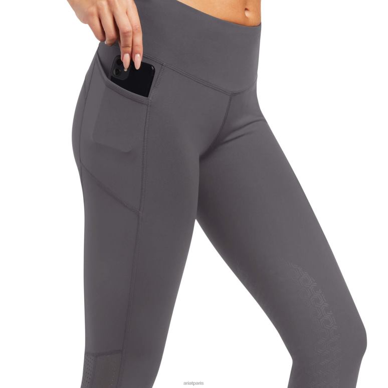RJ66P2631 eos genouillère serrée Ariat bas gris prune femmes