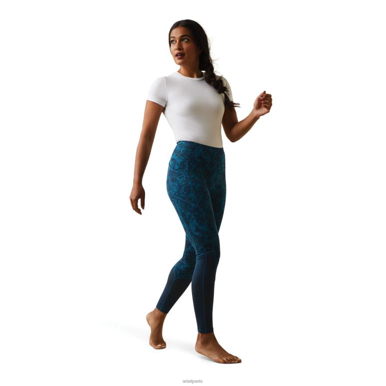 RJ66P2634 siège complet eos serré Ariat bas camouflage floral profond de pétrole femmes