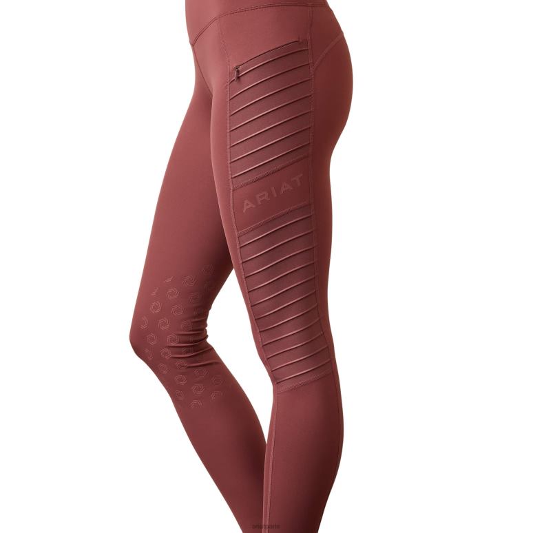 RJ66P2658 eos moto genouillère serrée Ariat bas gingembre sauvage femmes