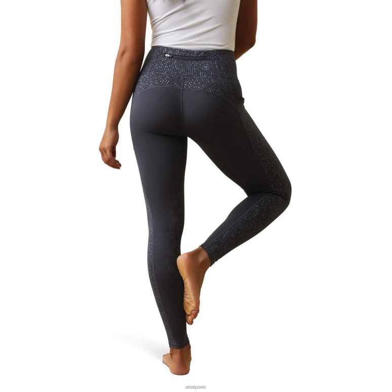 RJ66P2663 eos lumina genouillère serrée Ariat bas ébène femmes