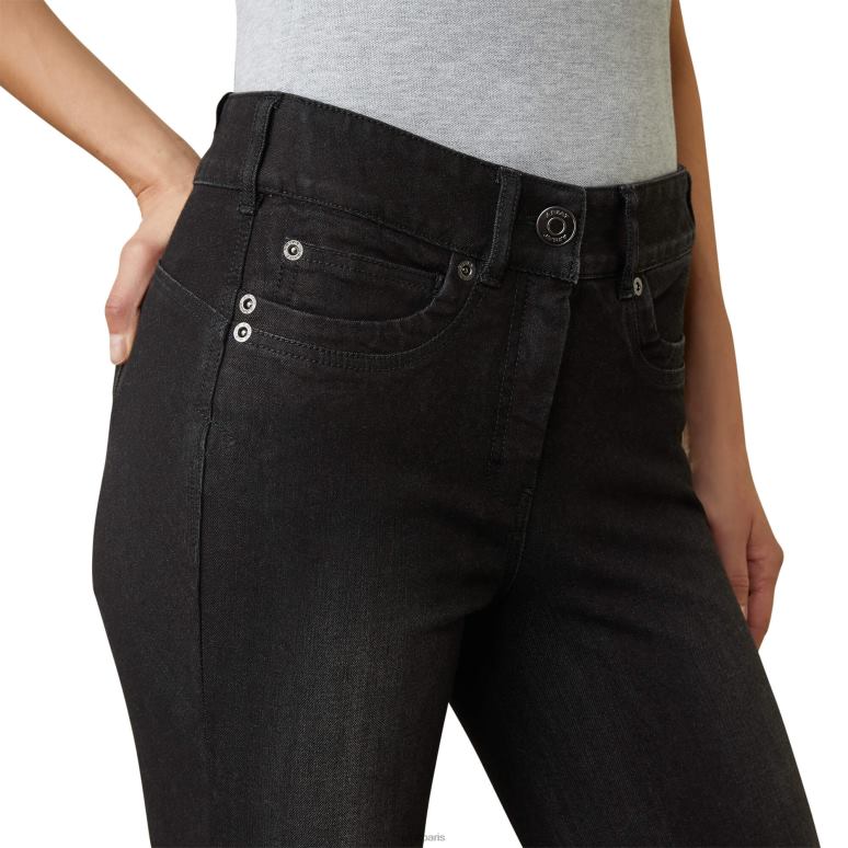 RJ66P2701 Pantalon d'équitation avec genouillère en denim Halo B Ariat bas rinçage noir femmes
