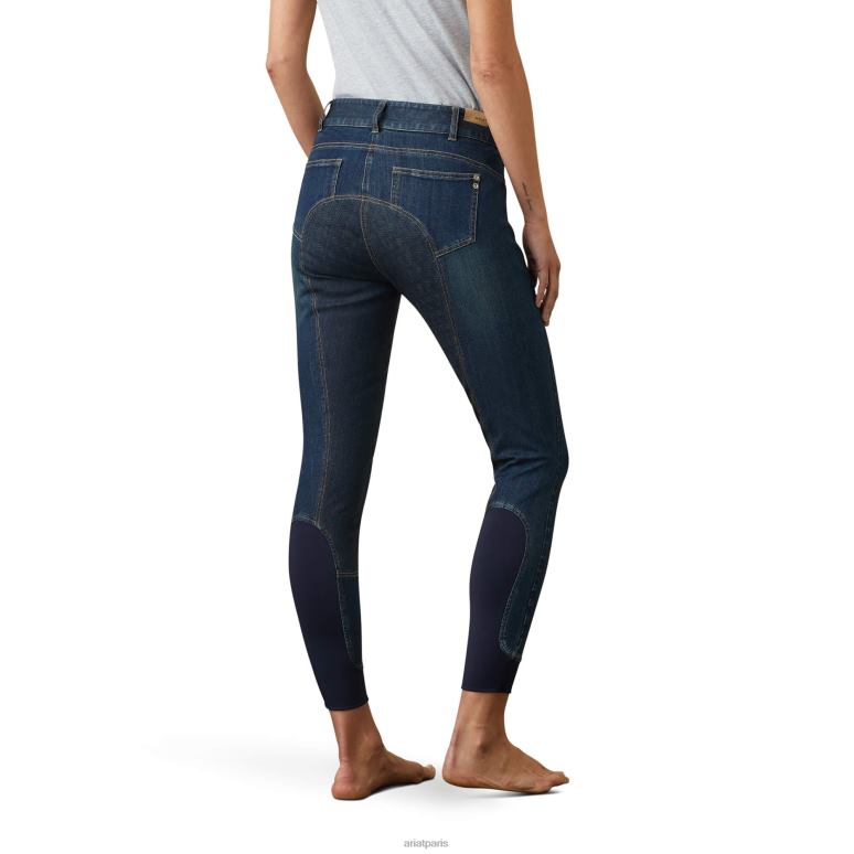 RJ66P2711 culasse à fond intégral halo denim Ariat bas Marin femmes