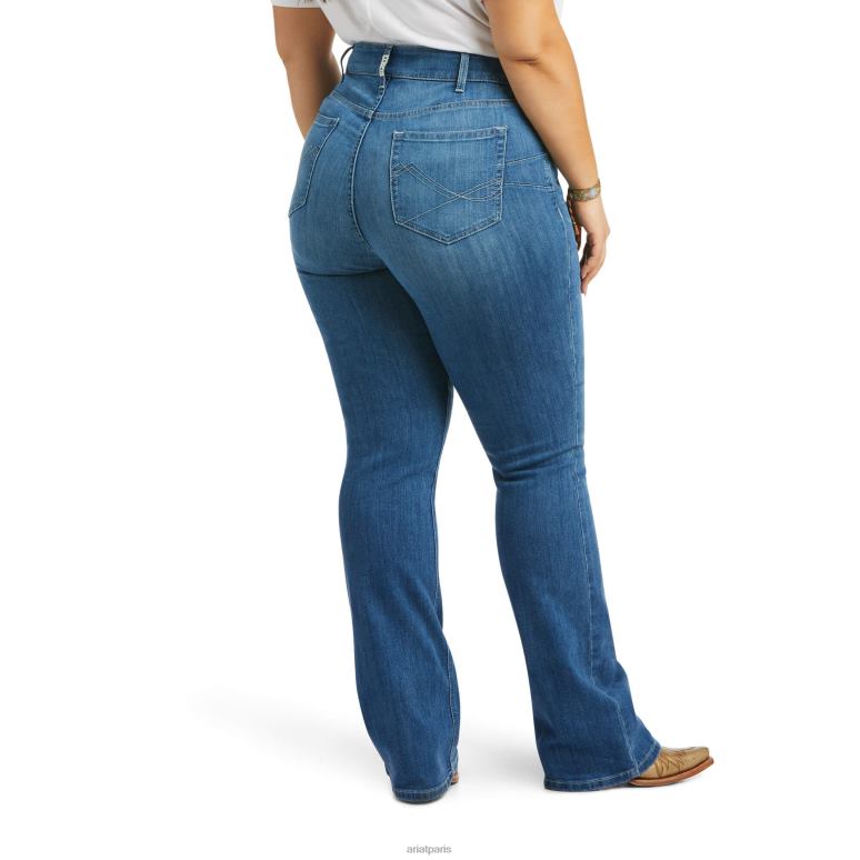 RJ66P2516 réel. Jean bootcut Patricia taille mi-haute Ariat bas Maine femmes