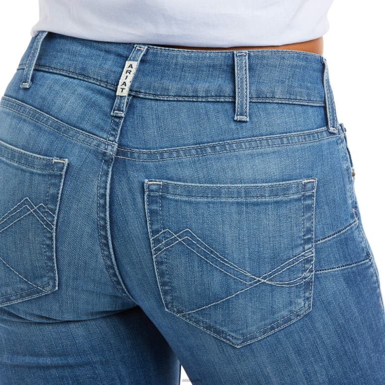 RJ66P2516 réel. Jean bootcut Patricia taille mi-haute Ariat bas Maine femmes