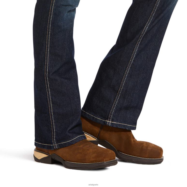 RJ66P2518 Jean bootcut à riveter Durastretch avec barres d'armature Ariat bas sanctifier femmes