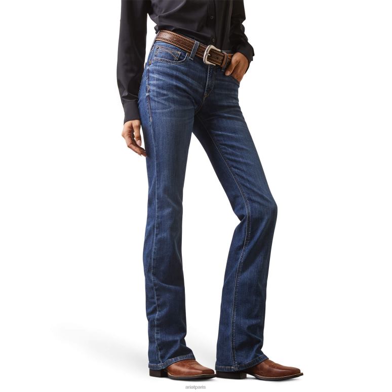 RJ66P2530 réel. Jean bootcut Leila taille parfaite Ariat bas Irvine femmes