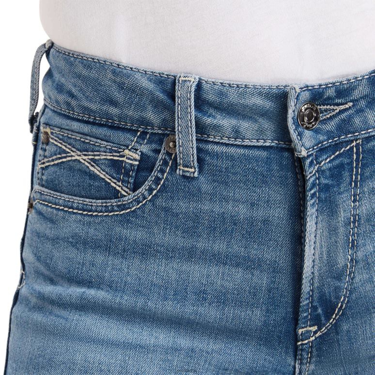 RJ66P2541 réel. jean évasé Annie taille haute Ariat bas chêne femmes