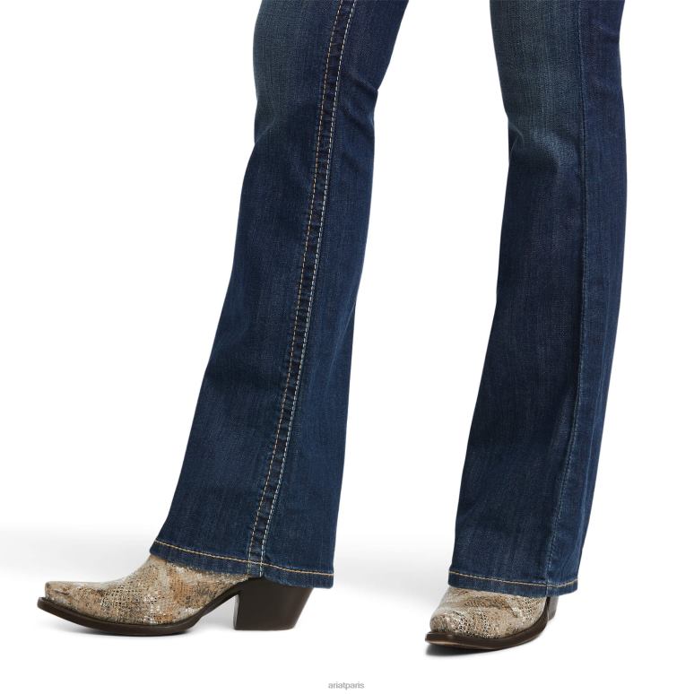 RJ66P2550 réel. Jean bootcut Corinne taille mi-haute Ariat bas pacifique femmes