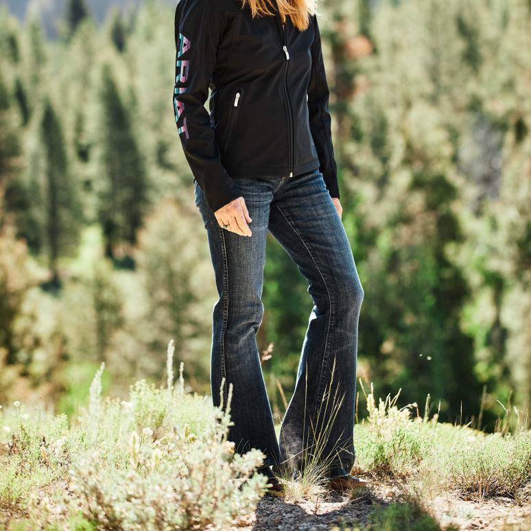 RJ66P2569 réel. jean évasé brynlee taille haute Ariat bas Missouri femmes