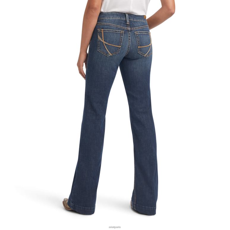 RJ66P2572 pantalon taille parfaite maggie jean large Ariat bas pasadena femmes