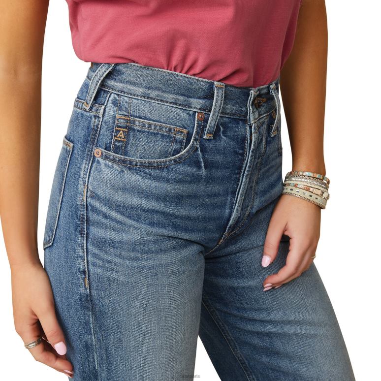 RJ66P2577 jean large tomboy taille ultra haute Ariat bas gémissement femmes