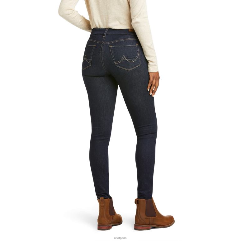 RJ66P2588 jean skinny sidewinder ultra extensible à taille parfaite Ariat bas rincer femmes