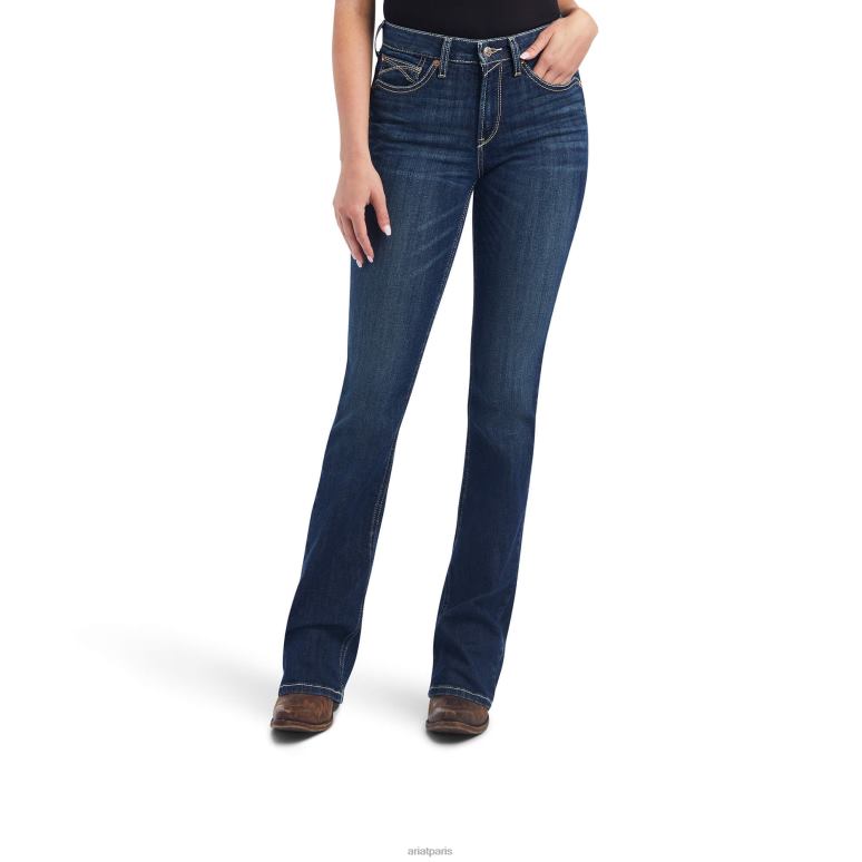 RJ66P2589 réel. jean bootcut dorothy taille haute Ariat bas lavage du Pacifique femmes