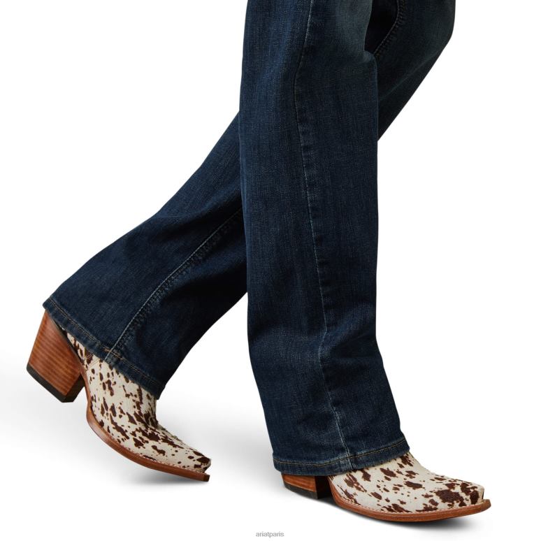 RJ66P2595 jean droit Frankie ultra décontracté à taille haute Ariat bas pasadena femmes