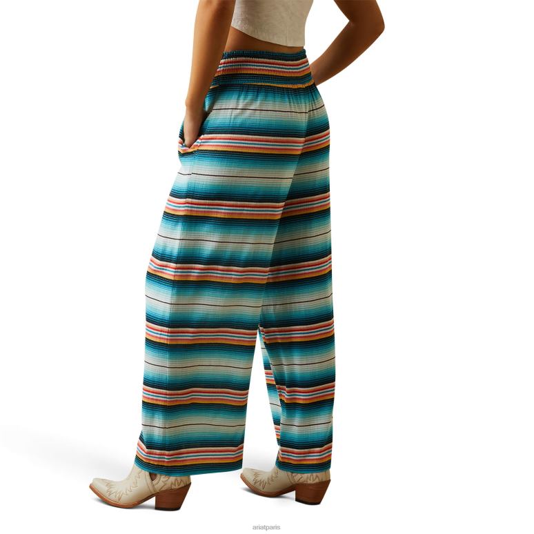 RJ66P2622 pantalon carrillo Ariat bas imprimé à rayures serape femmes