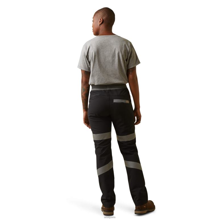 RJ66P2623 pantalon à jambe étroite à enfiler rebar durastretch Ariat bas noir femmes