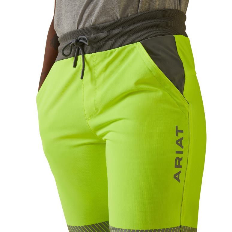 RJ66P2625 pantalon à jambe étroite à enfiler rebar durastretch Ariat bas jaune haute visibilité femmes