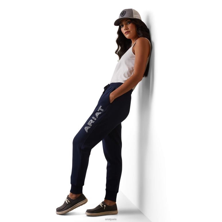 RJ66P2642 vrai jogger Ariat bas éclipse marine femmes
