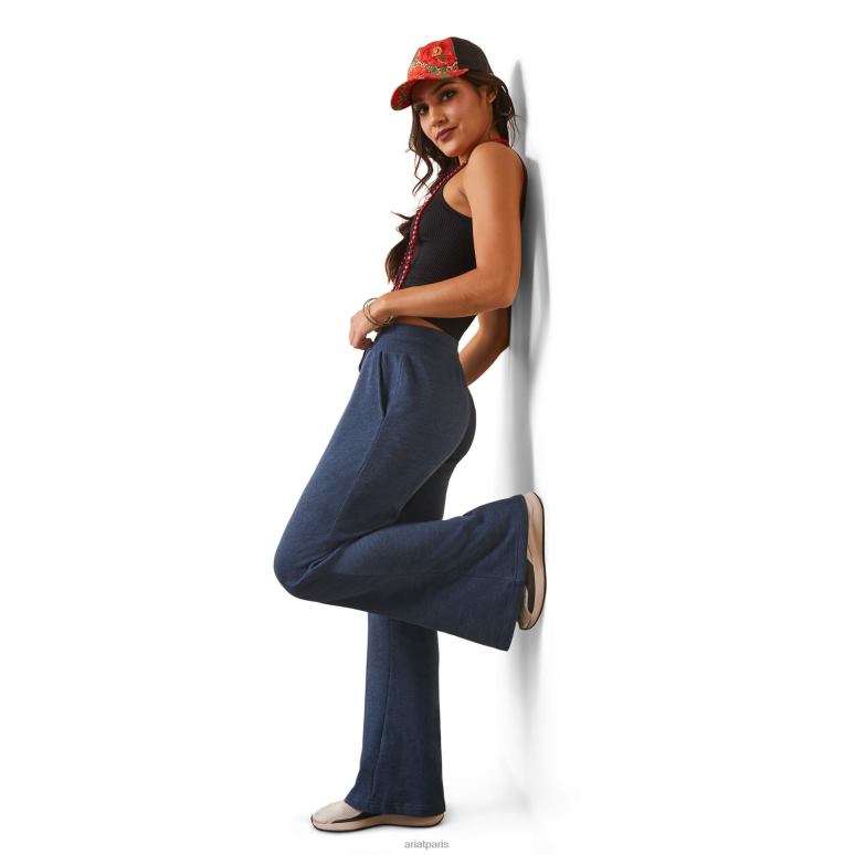 RJ66P2644 Nikki - Pantalon de survêtement évasé Ariat bas pétrole profond femmes